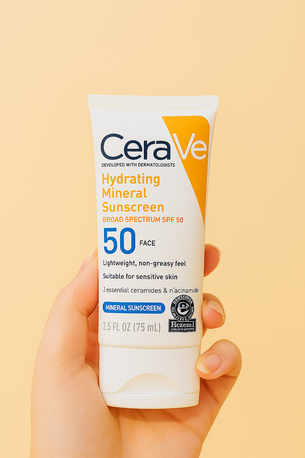 CeraVe Hydrating Mineral | Sunscreen Face Lotion | SPF 50