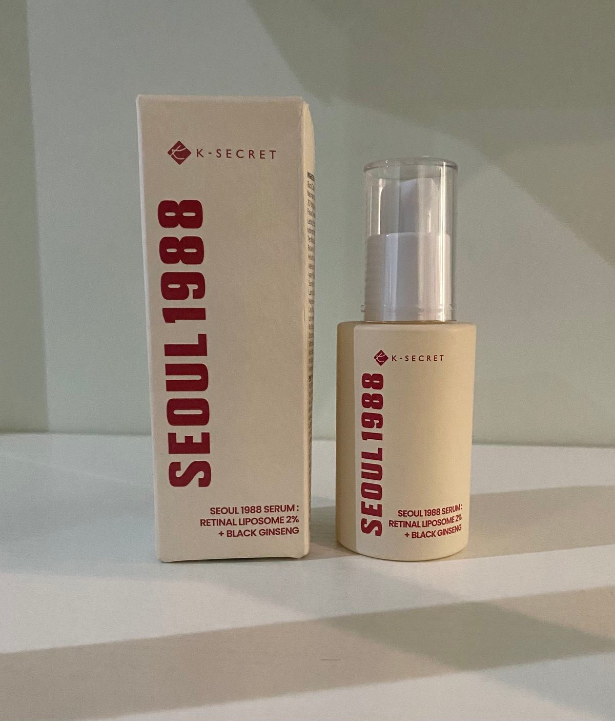 K-Secret Seoul 1988 Serum | Retinol Lipsome 2% + Black Ginseng — 30ml