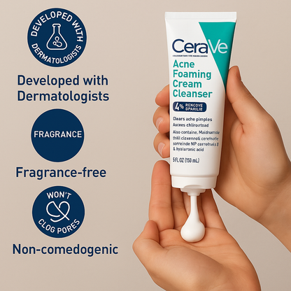 CeraVe 4 In 1 Skincare Kit Night Cream, Sunblock, Cleanser & Serum For Radiant Skin