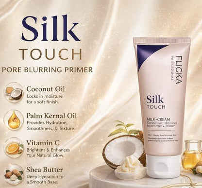 Flicka Silk Touch Cream 3in1 – Moisturizer, Primer & Sunscreen for Smooth Glowing Skin
