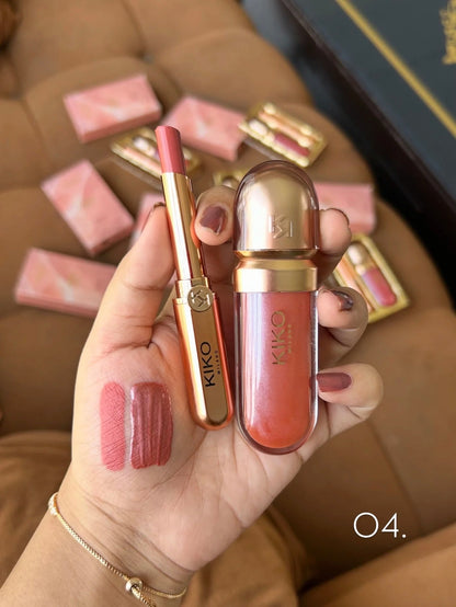 KIKO MILANO GOLDEN OASIS CHIC LIPS BEAUTY KIT