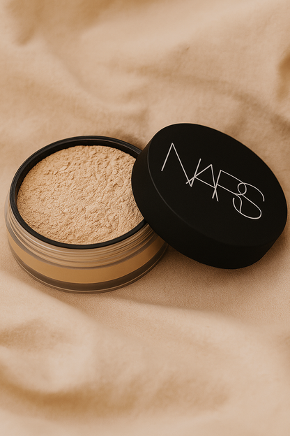 NARS Flawless Glow Makeup Bundle – Foundation, Loose Powder & Liquid Blush (4 Shades)