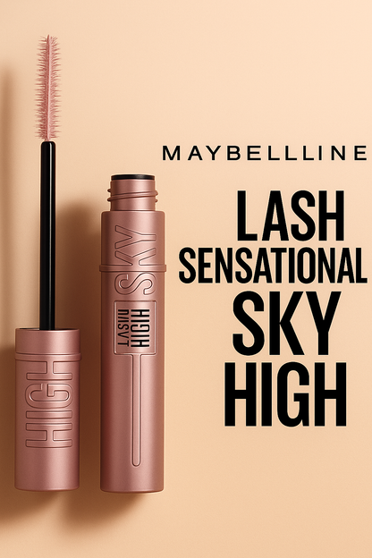 Premium Beauty Trio – Rhode Lip Tint | Rare Beauty Liquid Blush | Maybelline Sky High Mascara