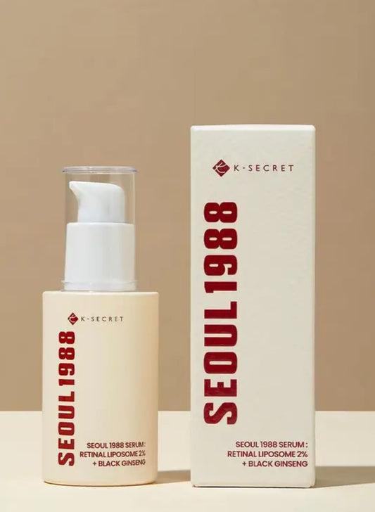K-Secret Seoul 1988 Serum | Retinol Lipsome 2% + Black Ginseng — 30ml