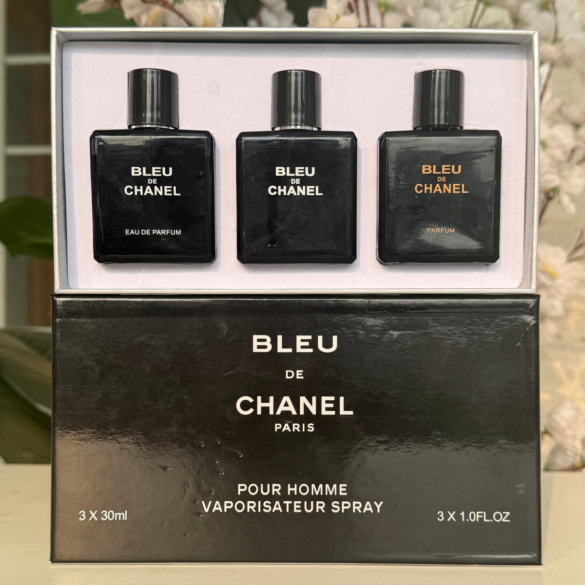 Bleu De Chanel 3 in 1 Perfume Gift Set (3 × 30ml)