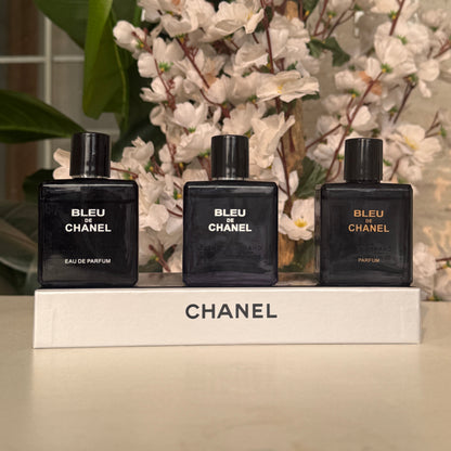 Bleu De Chanel 3 in 1 Perfume Gift Set (3 × 30ml)