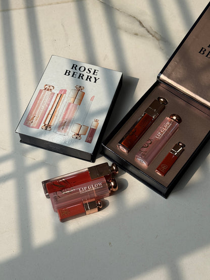 ROSE BERRY Lip Combo 3 Piece Lip Combo Kit