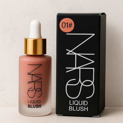 NARS Flawless Glow Makeup Bundle – Foundation, Loose Powder & Liquid Blush (4 Shades)