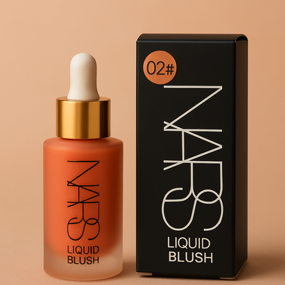 NARS Flawless Glow Makeup Bundle – Foundation, Loose Powder & Liquid Blush (4 Shades)