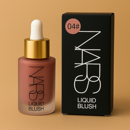 NARS Flawless Glow Makeup Bundle – Foundation, Loose Powder & Liquid Blush (4 Shades)